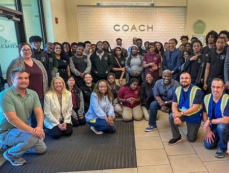 CIS of Jacksonville Hope = Success students tour the Jacksonville Coach Distribution Center